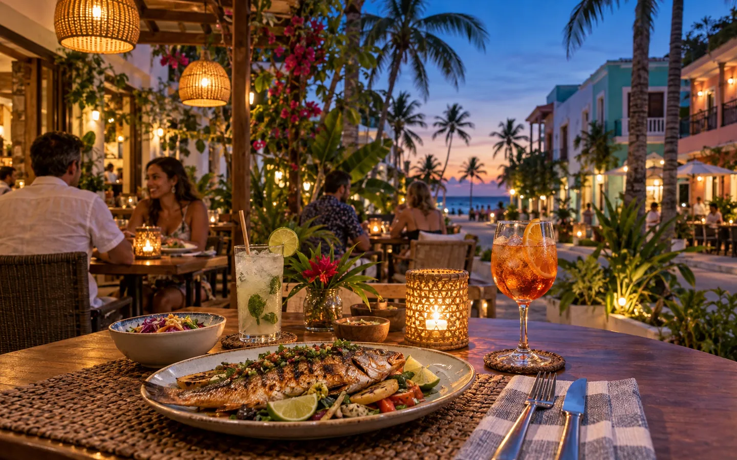 An Evening in Los Corales and El Cortecito: Dinner, Drinks and Getting There
